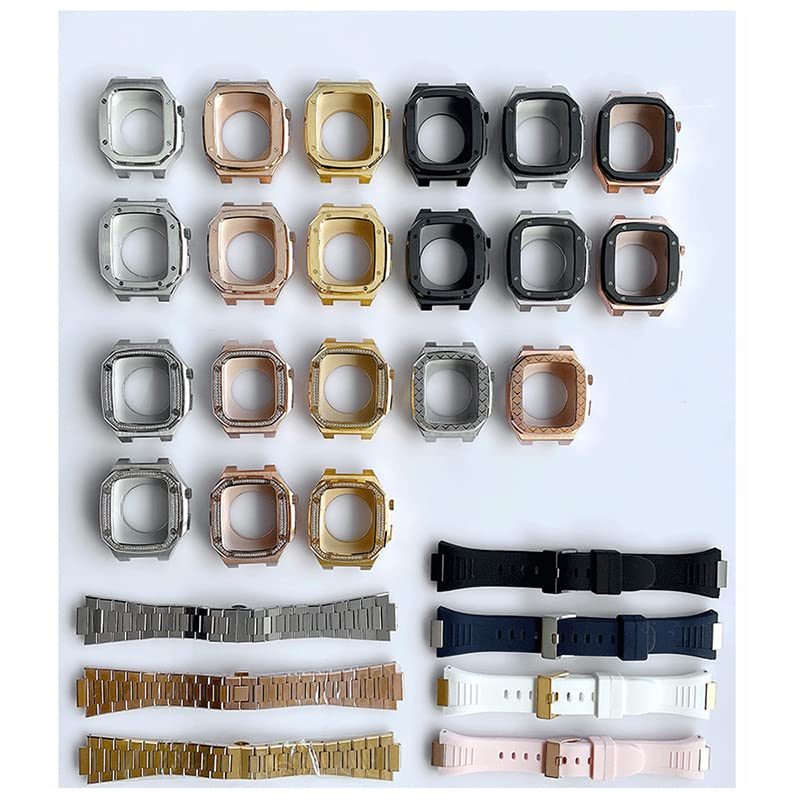 Kit de modification luxe en diamant pour Apple Watch boîtier élégant