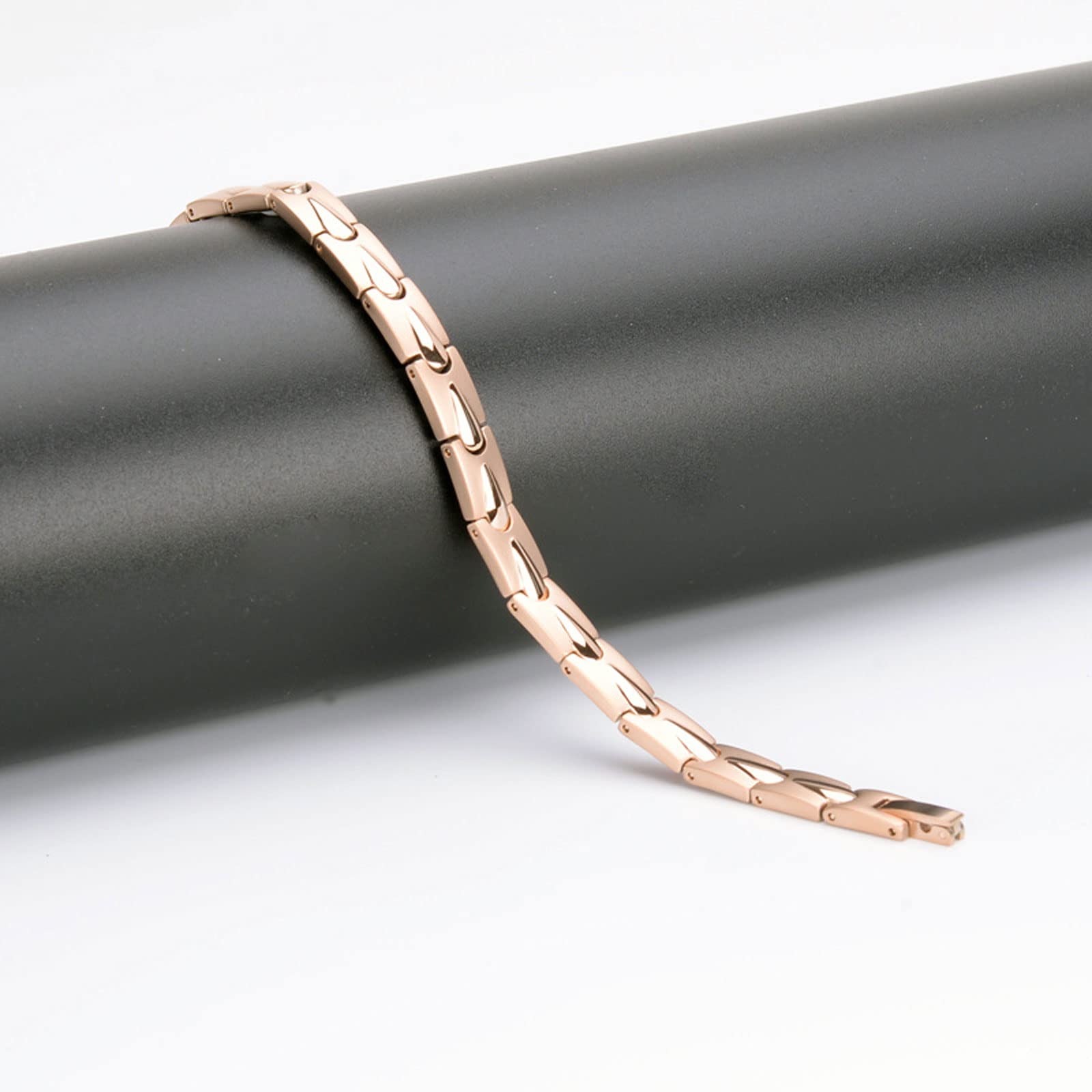 Bracciale Donna Sfere Diamantate Traforate in Oro Rosa 18 kt