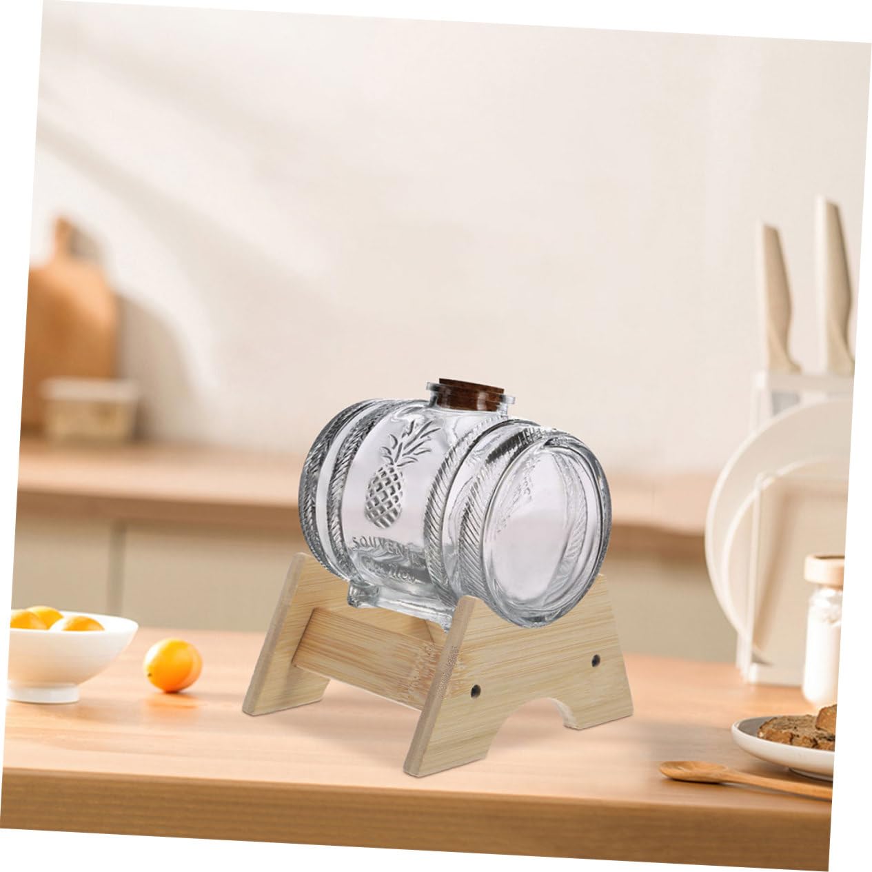 STOBAZA Support en Bois Support Stable Seau à Vin et Distributeur D'eau 2pcs pour Distributeur de Boissons pour Bars et Présentoirs de Comptoir