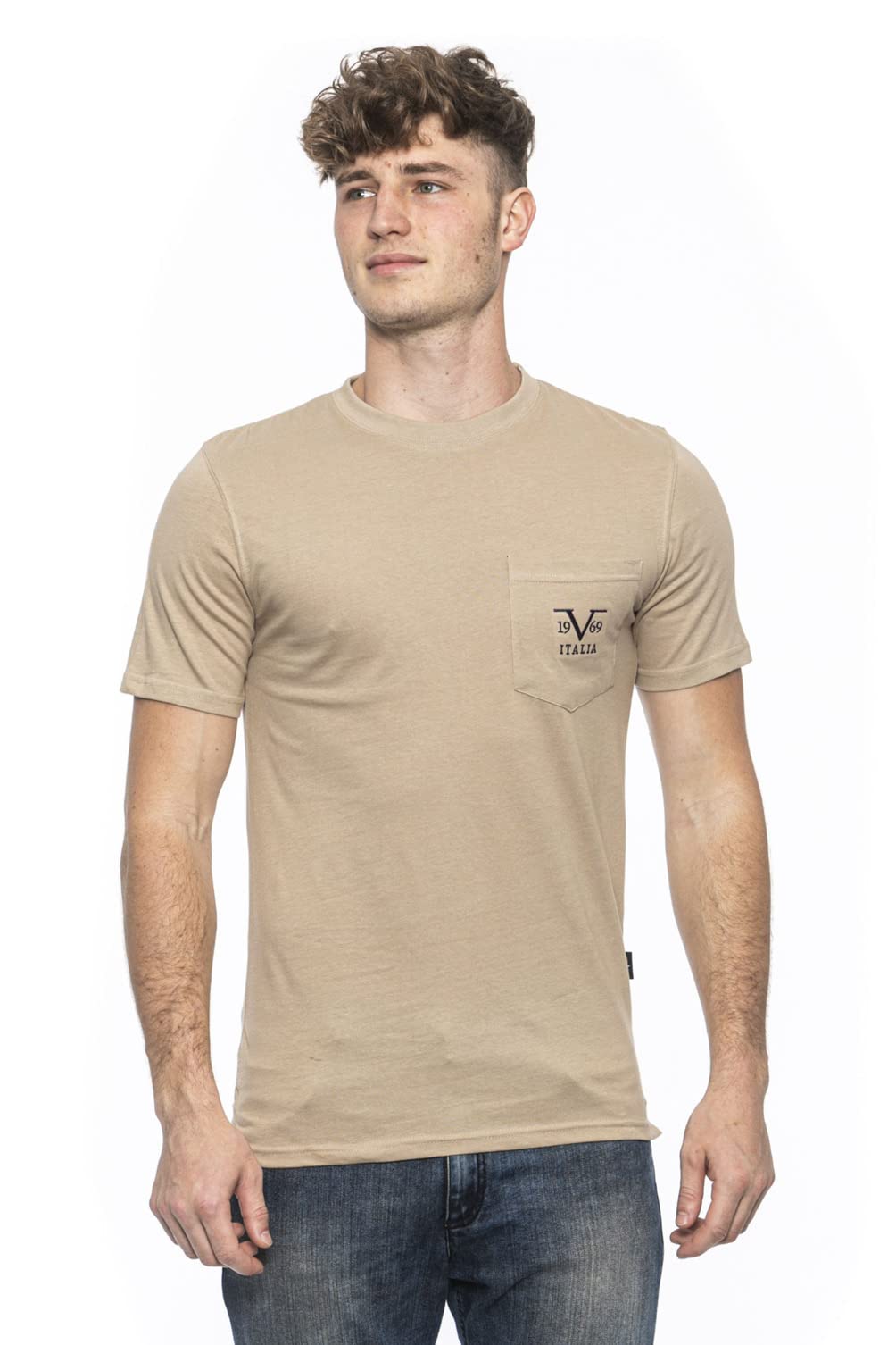 19V69 ITALIAMen's Ivan Beige T-Shirt (pack of 12)