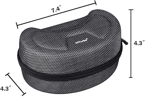 Miniatura 9 de Hiturbo Estuche rígido para gafas de esquí, caja de gafas de snowboard EVA, funda de protección para máscara de buceo para nieve y deportes acuáticos