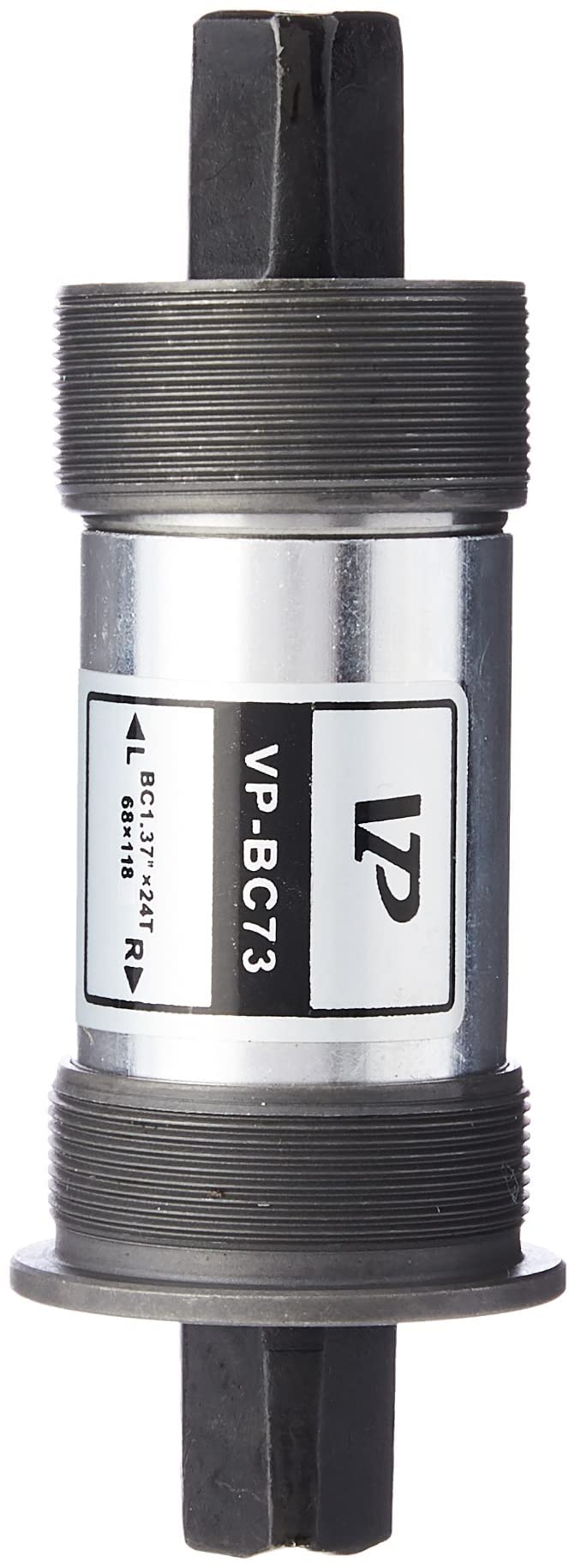 VP Components BC73 Square Taper Cartridge Bottom Bracket (68x118mm), Grey - Image 2