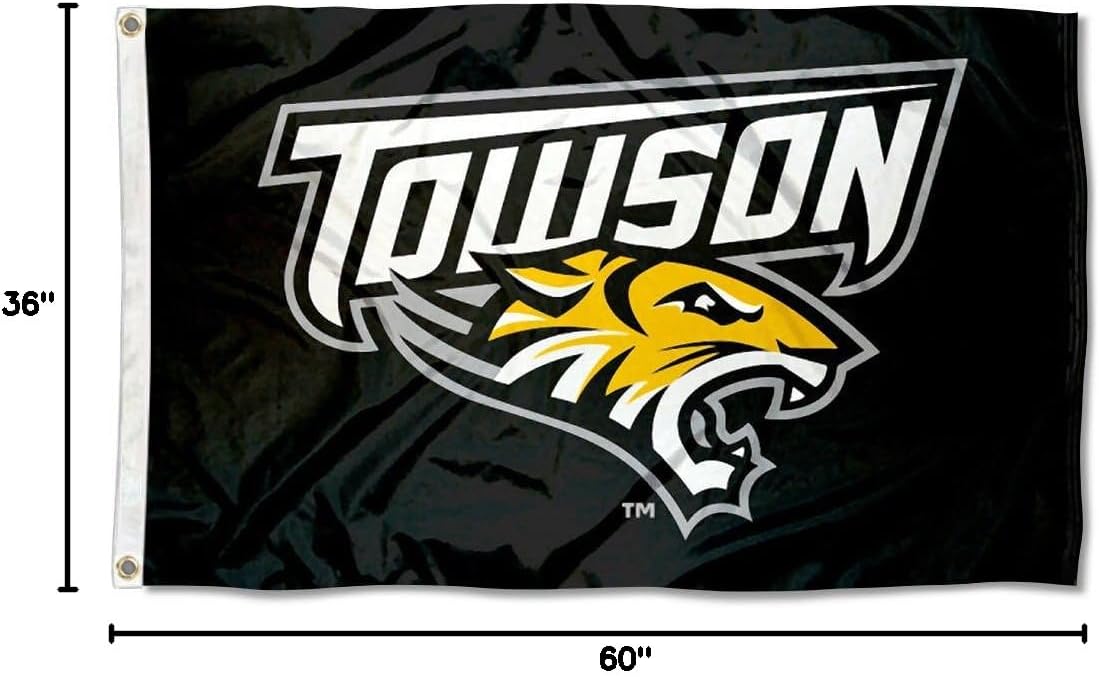 Towson Tigers TU University Large College Flag - Image 9