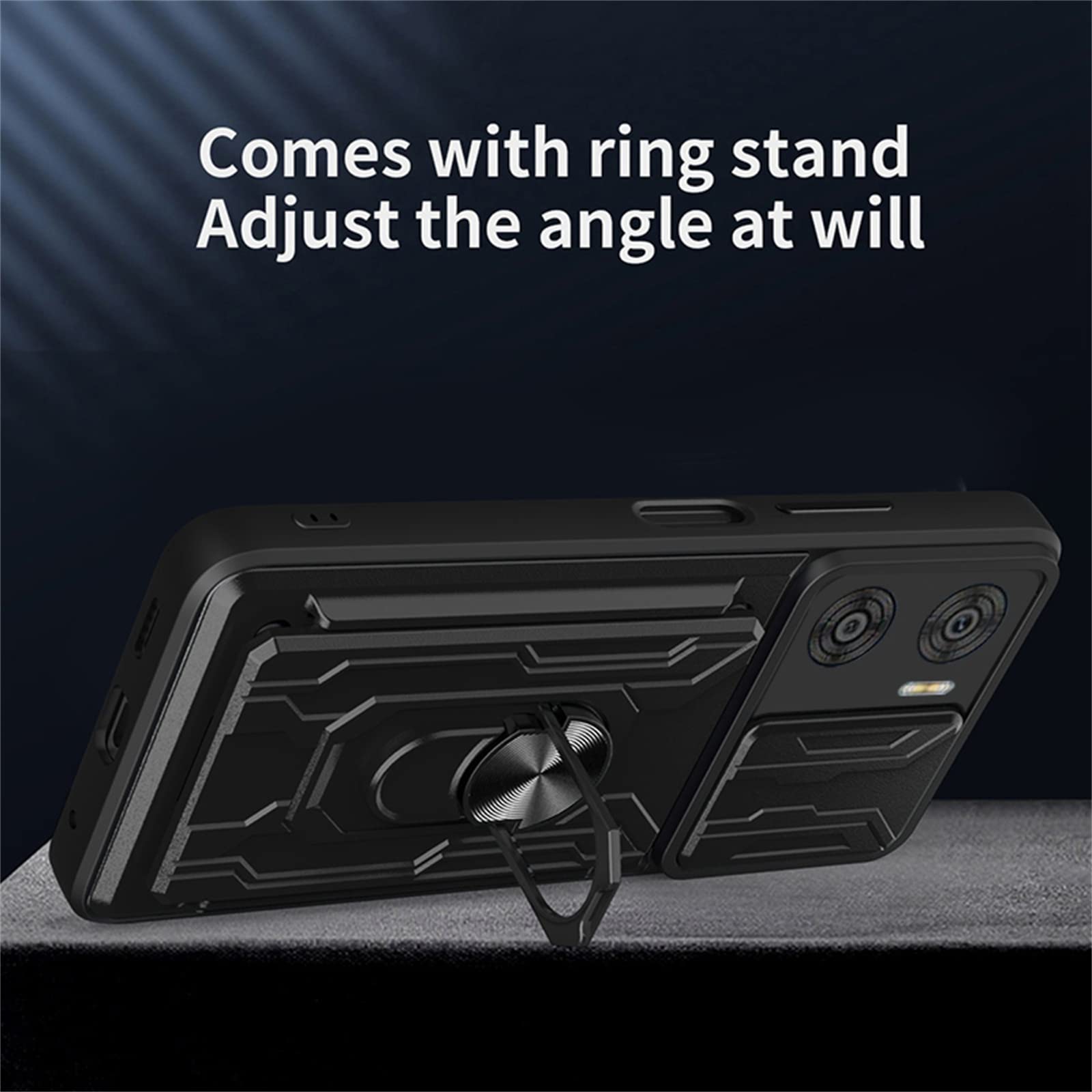 ESTH® Funda para Motorola Moto E22/E22i con Protección de Cámara