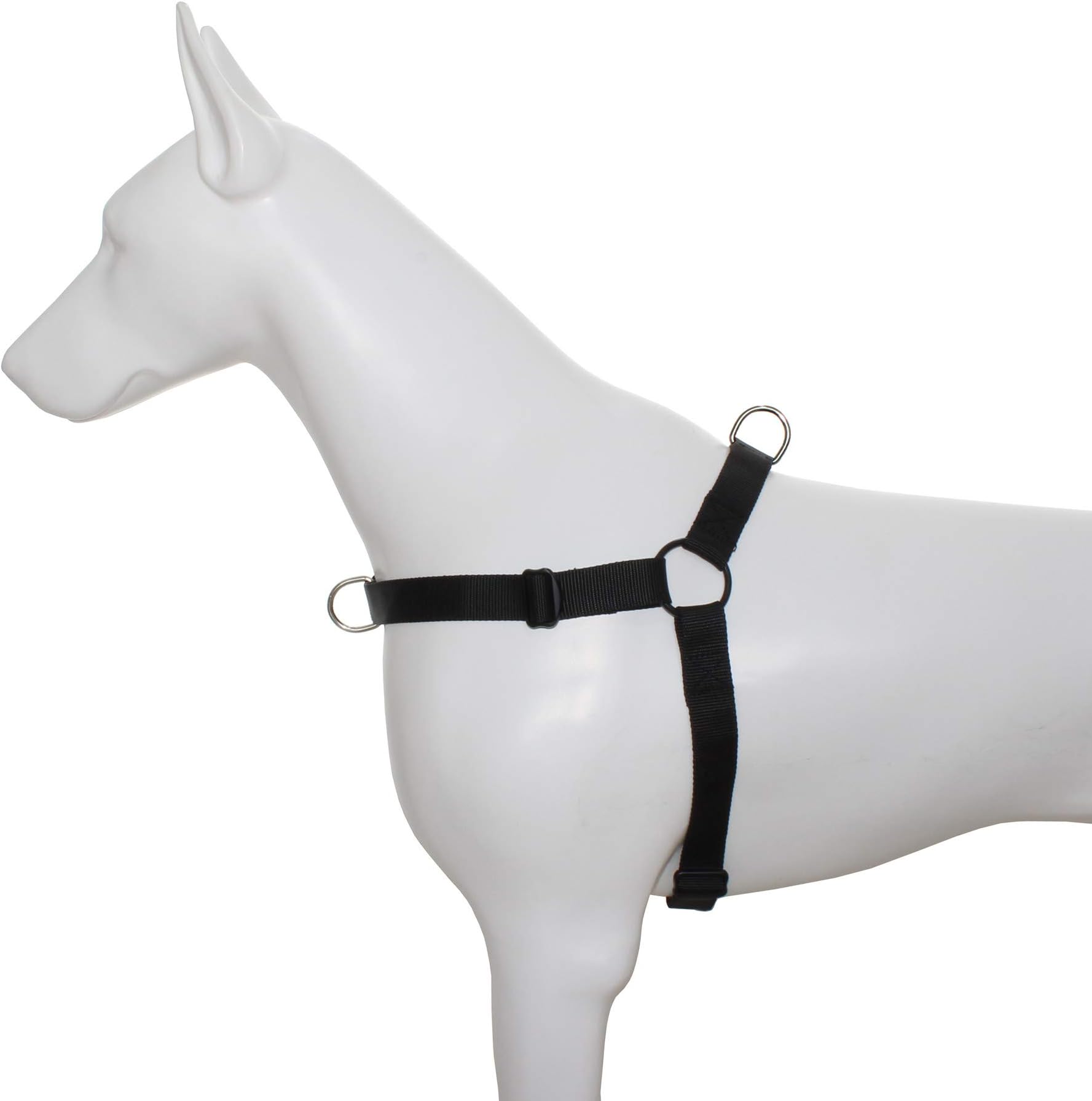 Dog Harness with Front Clip and Back Clip No Pull Adjustable Black Small