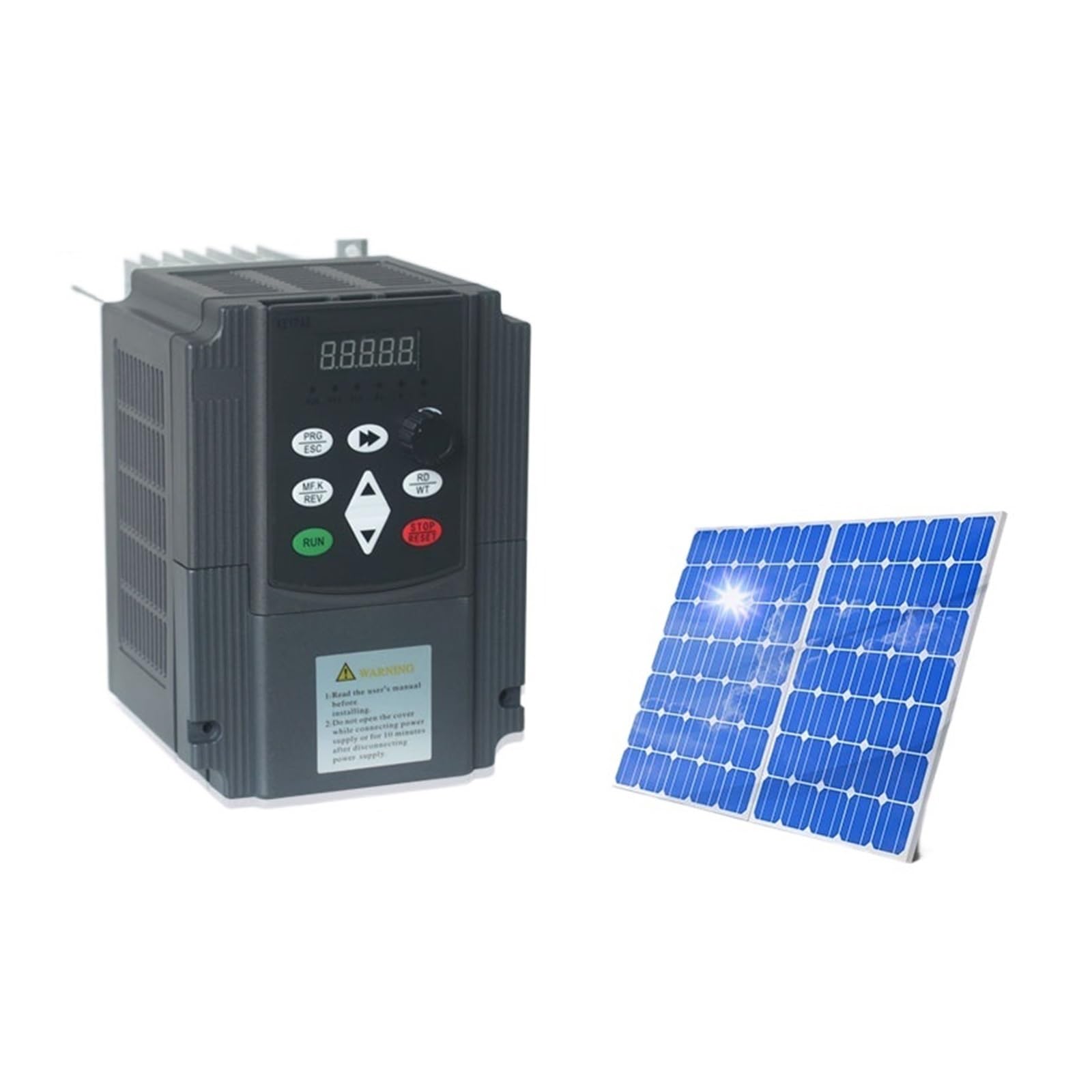 Variador de frecuencia Unidad de frecuencia variable 4KW 1PH 220 Control de velocidad del motor de la bomba de agua 4 Inversor solar VFD for motor de bomba solar MPPT Alto rendimiento(Solar 0.75kw 4A)