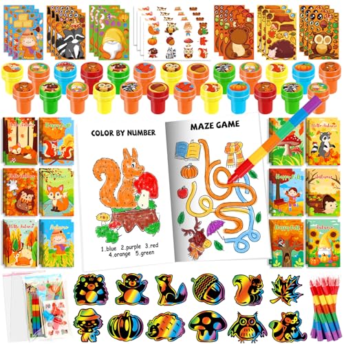 BenLouis 168pcs Fall Party Favors Classroom Prizes for Kids