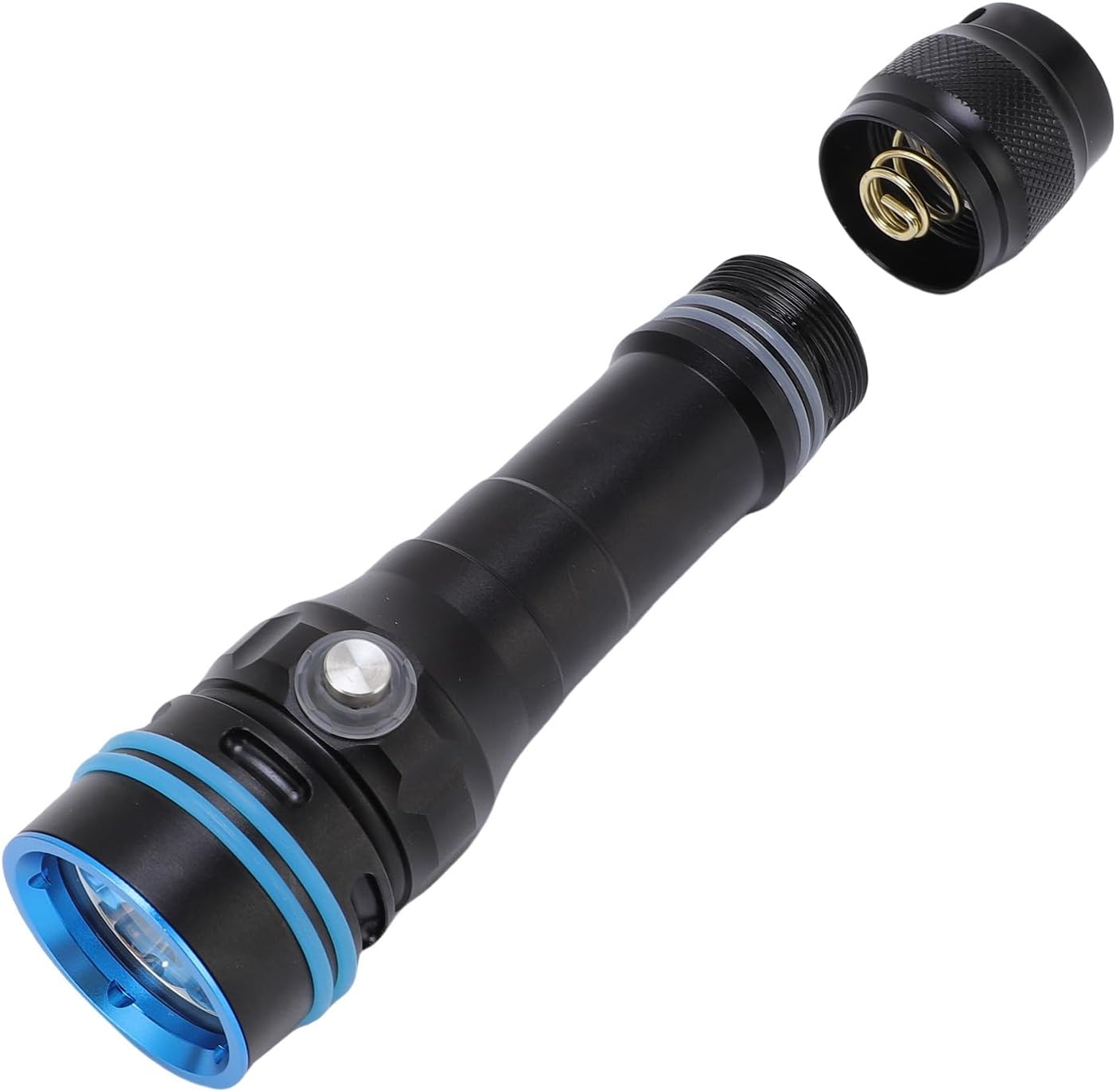 EVGATSAUTO 3600LM Underwater Flashlight with 4 Modes for Night Diving, IPX8 Dive Light for Snorkeling, Scuba Diving, Boating