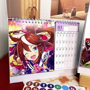 Amazon.co.jp: 卓上カレンダー ウマ娘 2025-2026 1冊2年 両面