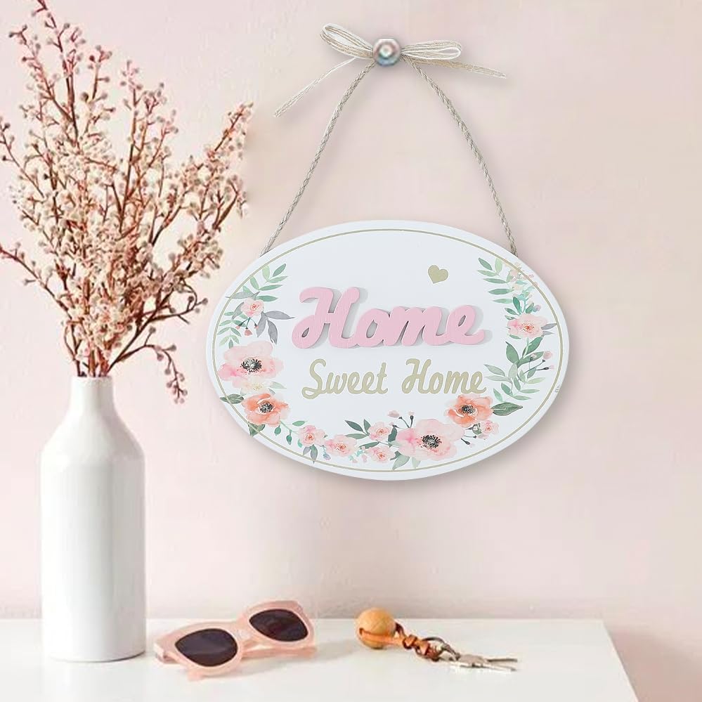 Kuber Industries Door Decor Panel|Wall Hanging Wooden Frame Board (White) 2