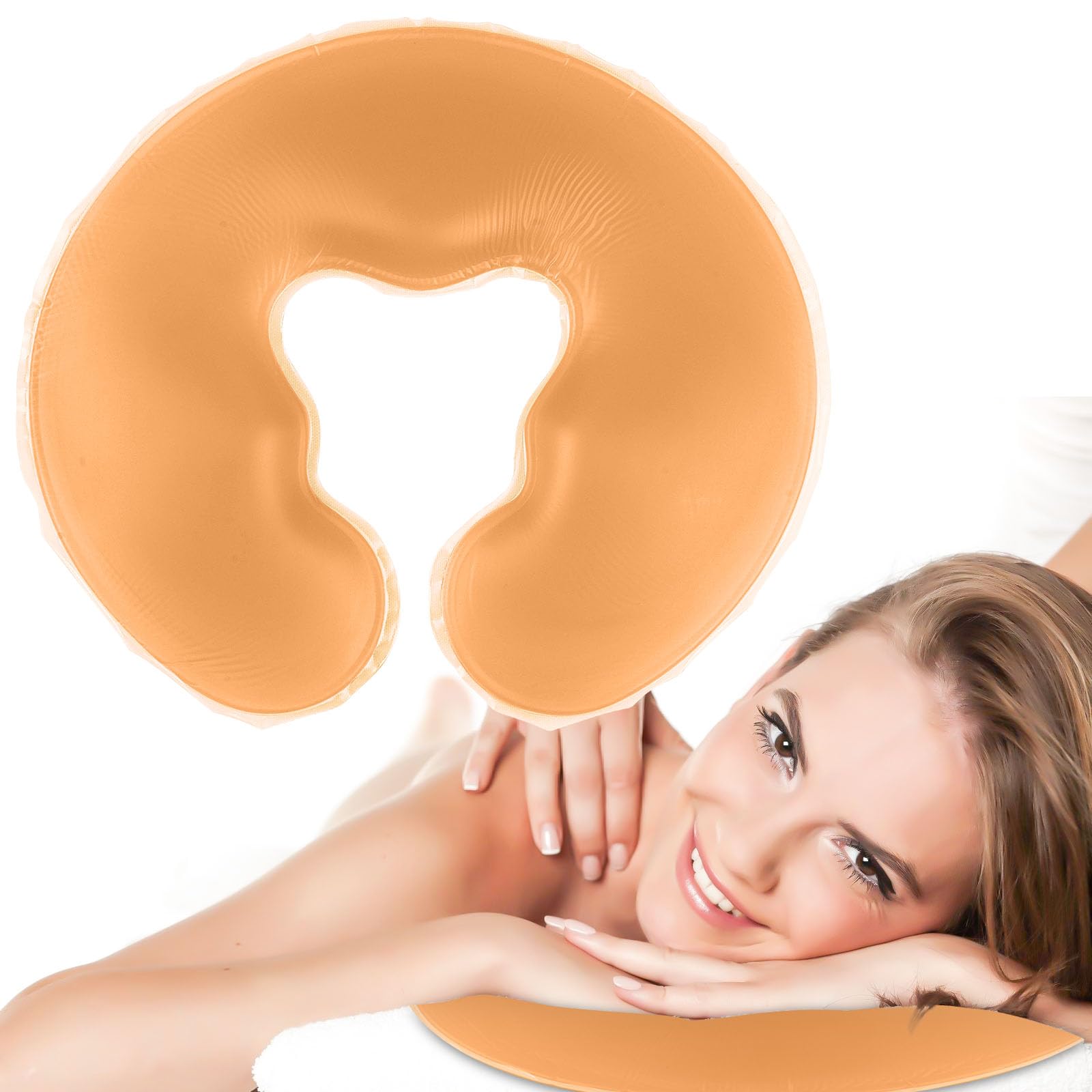 Coussin spa en silicone, coussin pour le visage, coussin en gel, tête de lit de massage, coussin pour le visage en gel pour table de massage, appareil de massage spa, beauté de la peau, surface douce
