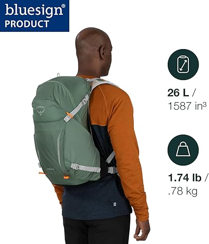 美品　オスプレー　リュックサック　ハイクライト26　ブルー　登山　ハイキング OSPREY オスプレー バックパック ハイクライト26 リュック