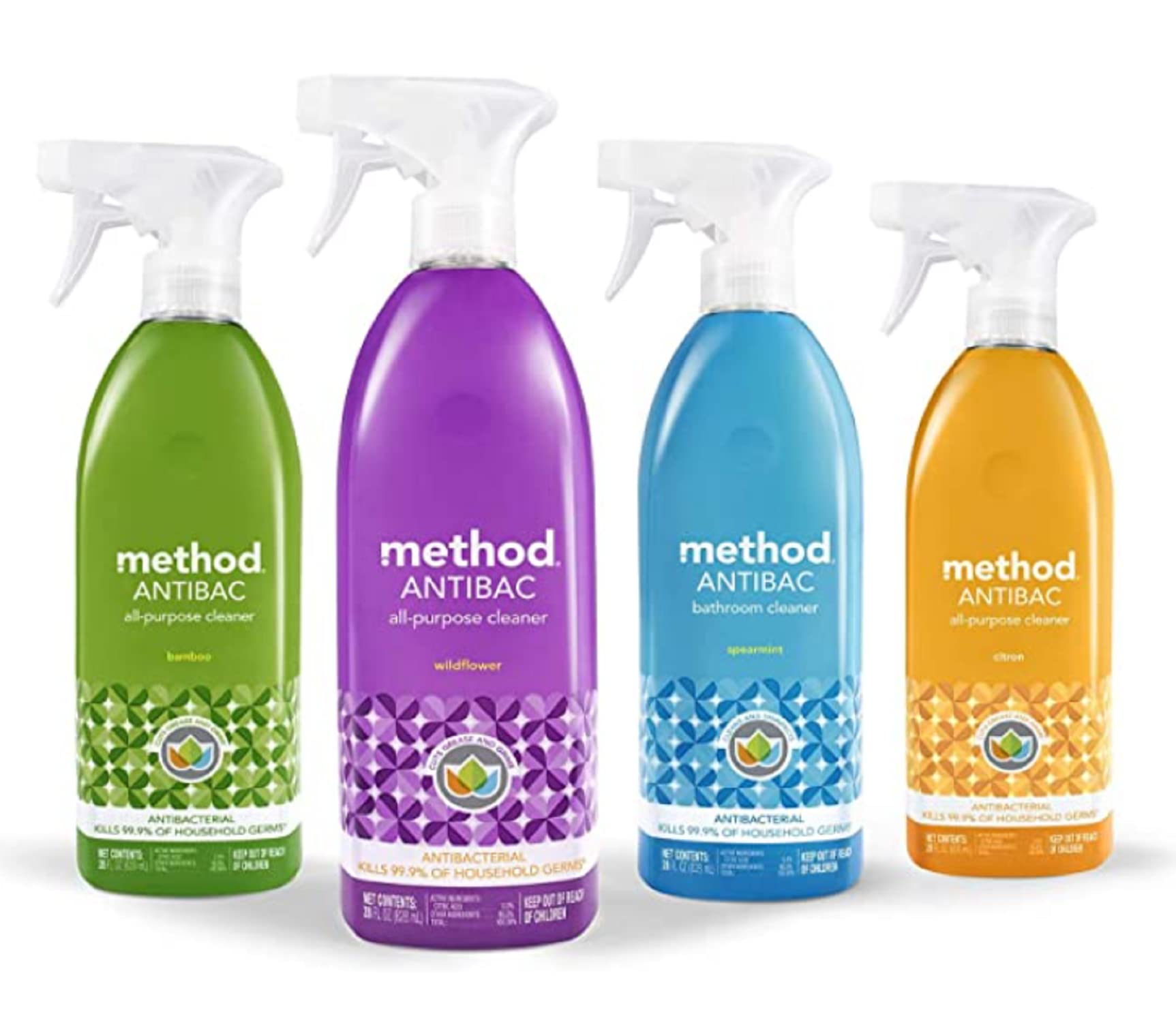 Method Antibacterial All-Purpose Cleaner Spray, Citron, Kills 99.9% of Household Germs, 28 Fl Oz (Pack of 2) view 3