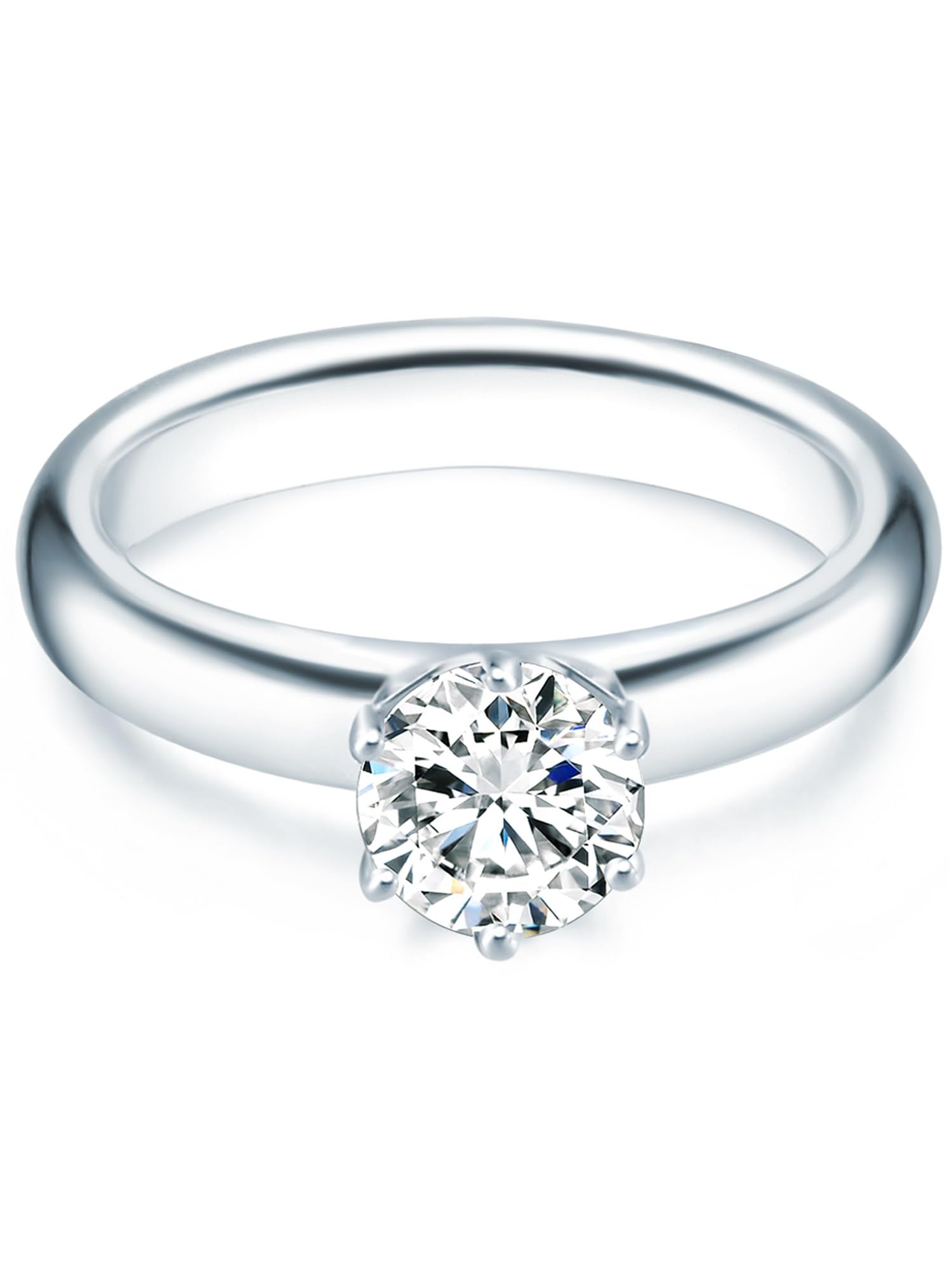 Trilani Female Sterling Silver Zirconia Solitaire Ring