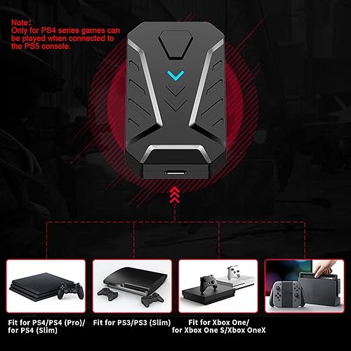 Miniatura 3 de Convertidor de teclado y ratón, adaptador portátil USB C para teclado y mouse, controlador de juego retardado, convertidor de adaptador para PS3para