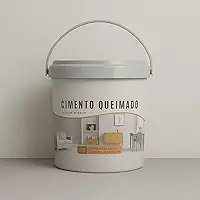 Revestimento Cimento Queimado Piso E Parede Pronto Pra Uso 5Kg