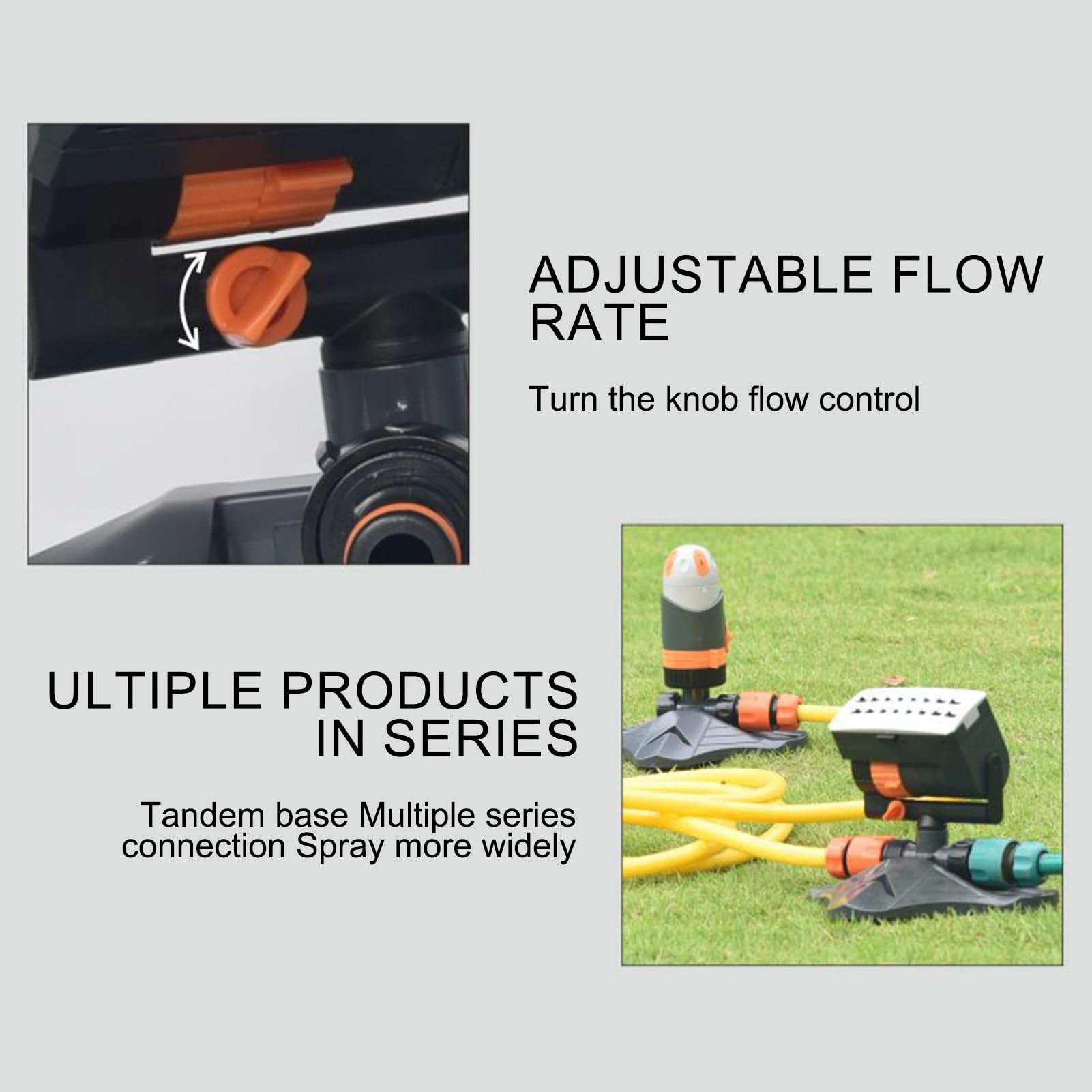 Rasensprenger Einstellbarer automatischer Gartenschaukelsprinkler