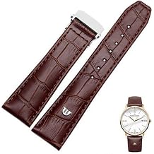 Genuine Leather watchband For MAURICE LACROIX watches strap black brown 20mm 22mm with folding buckle bracelet