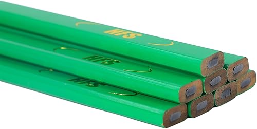 Miniatura 4 de HFS (R 72 piezas de carpinteros profesionales medianos lápices carpinteros duros, ladrillos, capas de ladrillo, juego de lápices de 7 pulgadas