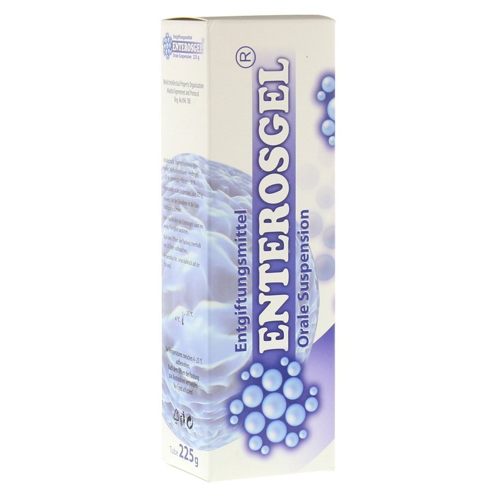 Enterosgel ® 225 g – Silicium-Gel – Darmsanierung & Unterstützung des Magen-Darm-Trakts – Bei durchfallartigen Erkrankungen – Für Erwachsene & Kinder