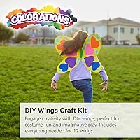 Vista 2 de Colorations Decora tus propias alas juego de 12 para actividades de arte y manualidades de niños (FLYAWAY)