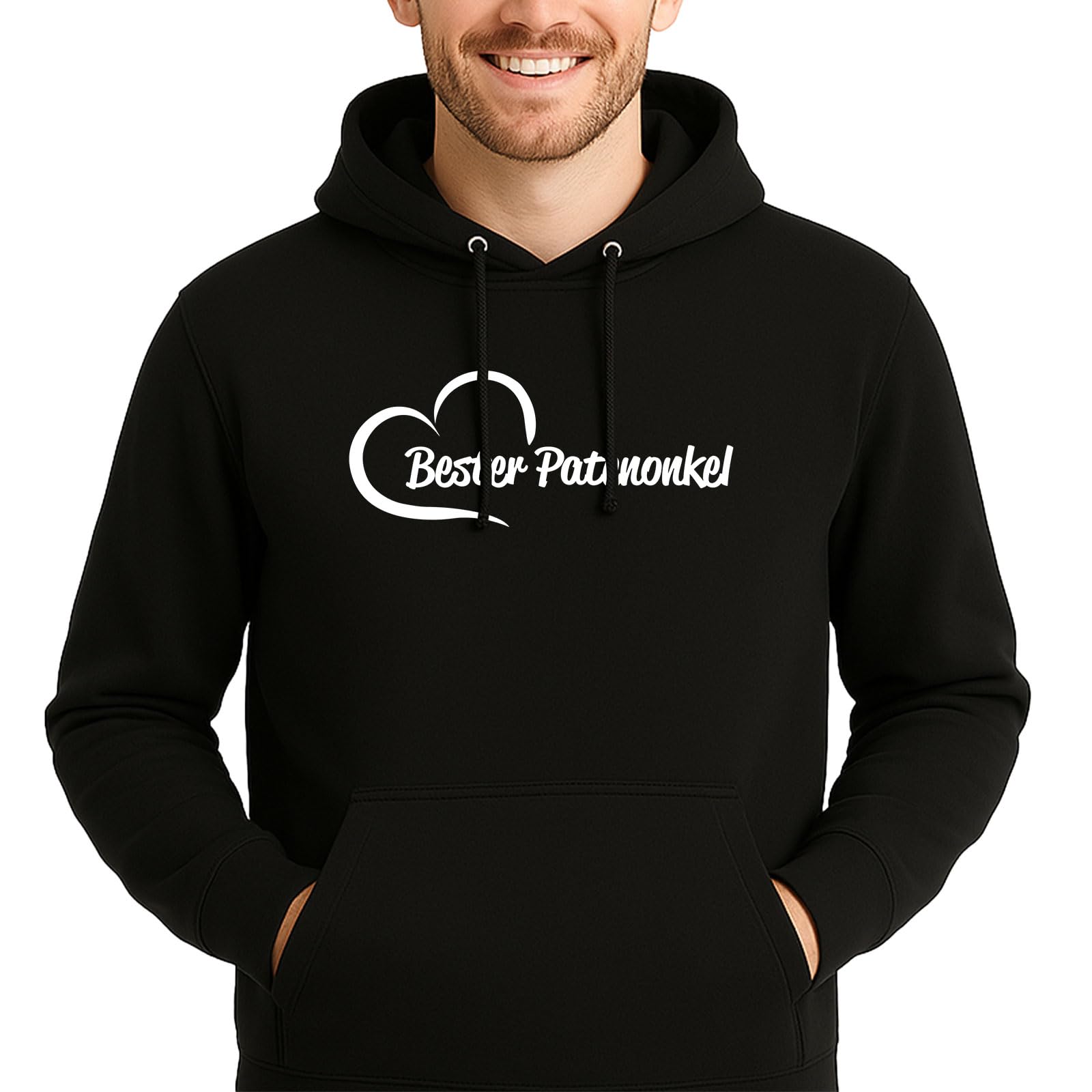 Huuraa Unisex Hoodie Bester Patenonkel Herz Geschenk
