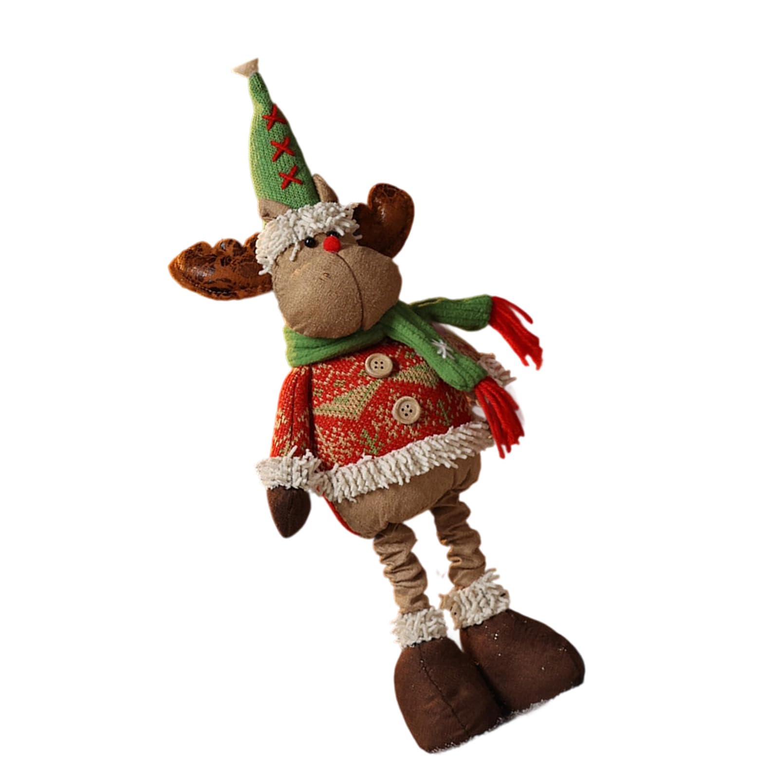 Xjdzineq Holiday Decorations 3 Styles Expandable Santa Snowman Deer Christmas Parties Shelf Display Christmas Stretchable Figurine