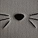 Bone Dry Embroidered Microfiber Cat Shape Pet Food & Water Placemat-Gray