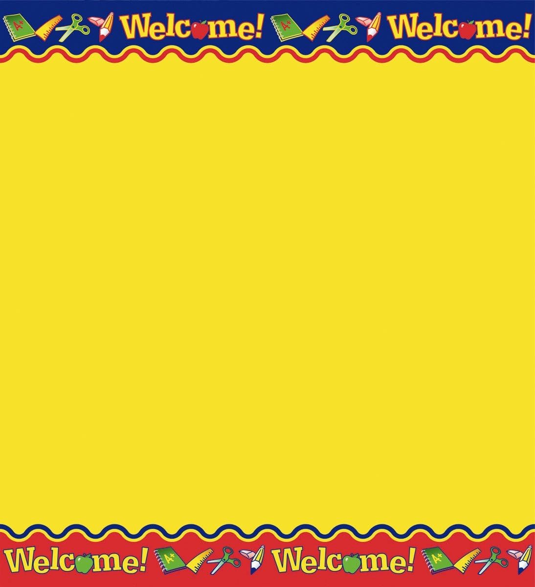Welcome Display Fadeless Paper 1218mm x 15m ,ideal for notice/bulletin boards. With welcome message, can be ideal for hallways and receptions boards. Item comes boxed for care.