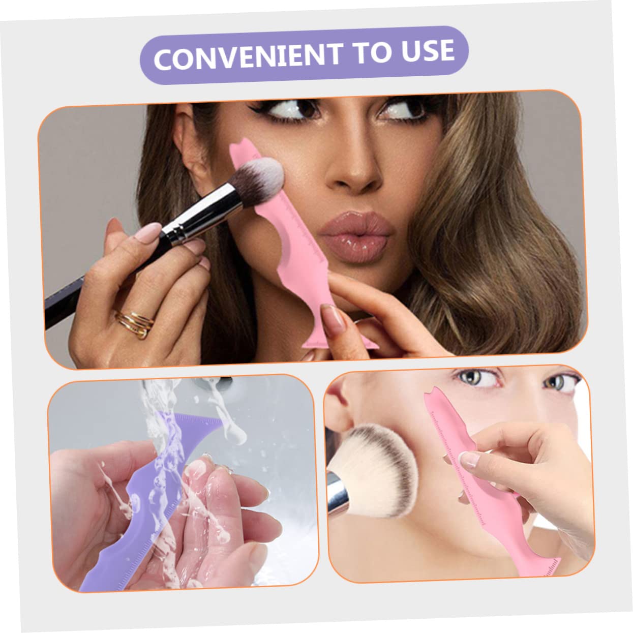 Ipetboom 10pezzi Stencil Per Eyeliner Silicone Strumento Di Makeup Per Labbra e Occhi Facile Da Usare e Portatile Per Principianti e Professionisti