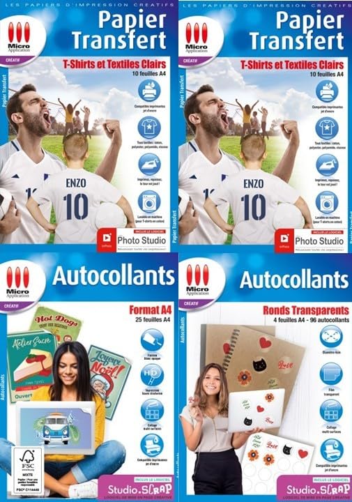 Transfert textile et autocollants foot 2026 à imprimer soi-même
