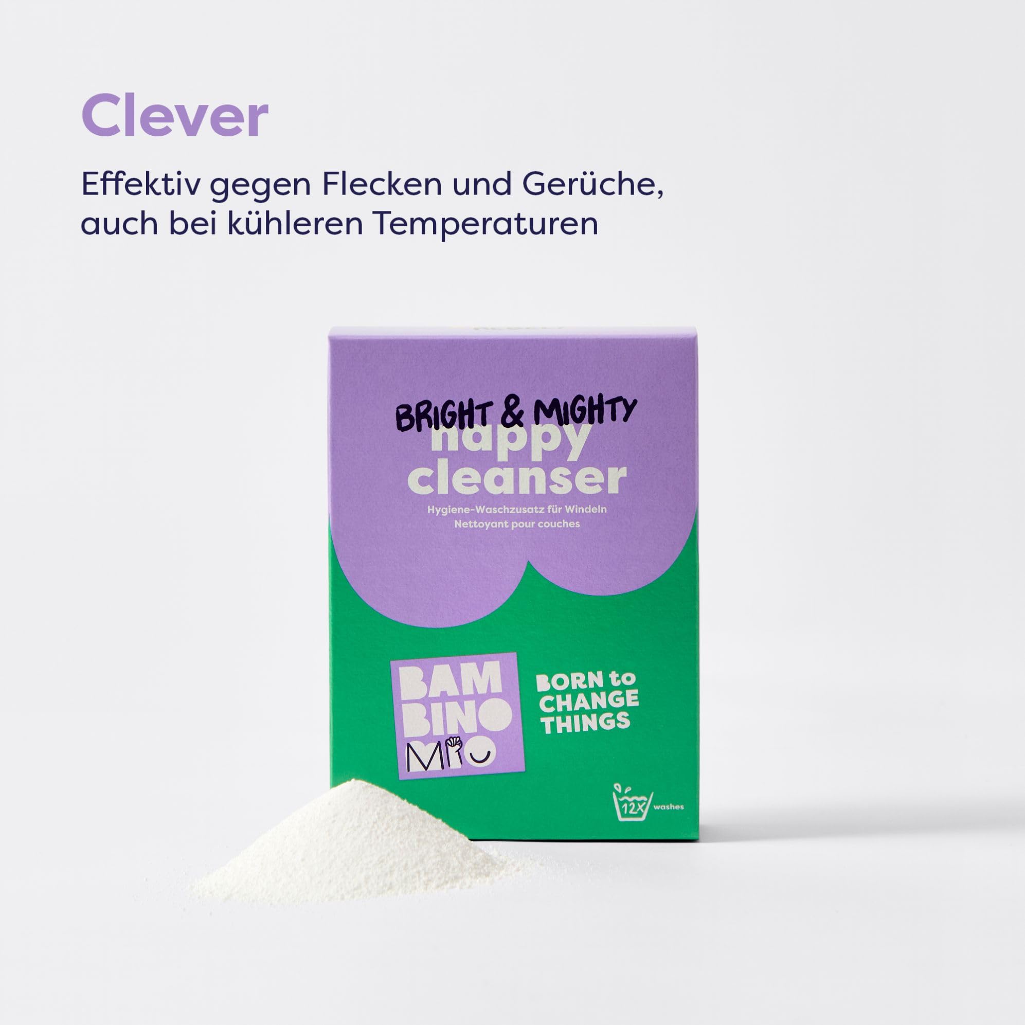 Bambino Mio, Hell & heiter Waschzusatz für Windeln - Umweltfreundliches Sensitiv-Waschmittel, frei von Chemikalien, 750g, 5er Pack