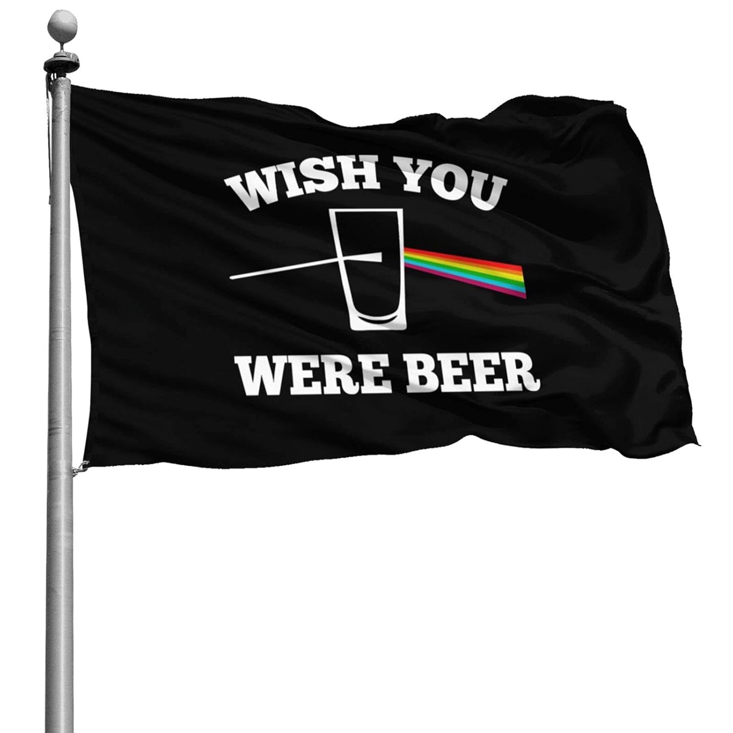 Wish You Were Beer Flag Unfading Outdoor Garden Flag 4x6