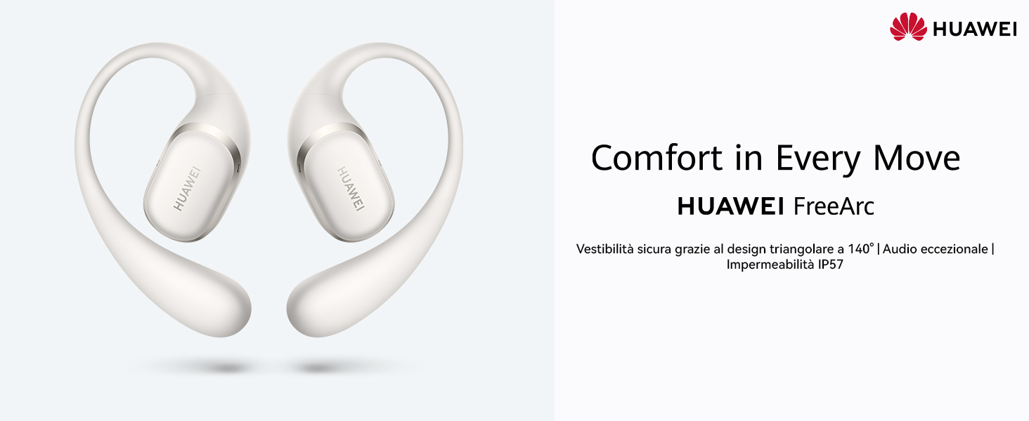 HUAWEI FreeArc Auricolari Open-Ear Bluetooth | IP57, 28h Autonomia, Sport E Chiamate - 2