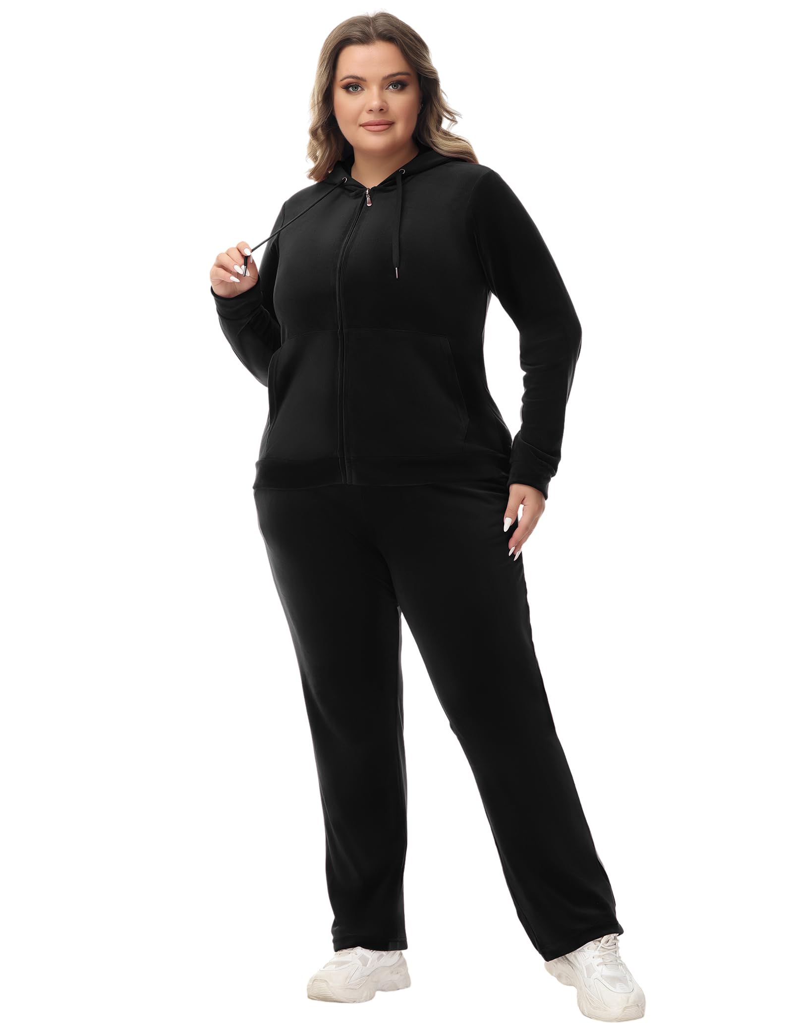 Jogger Set Plus Size Womens Sweatsuits Plus Size Womens Fleece