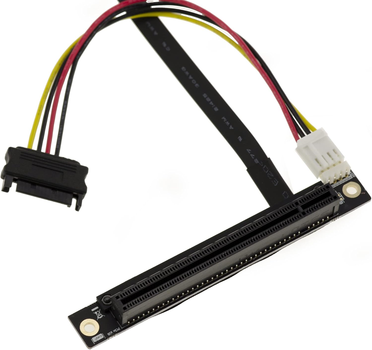 KALEA-INFORMATIQUE PCIe Gen 3.0 x16 riser adapter to M2 E A Key port, 20cm ribbon length, Black, Petit - Image 3