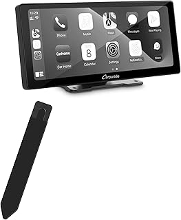 BoxWave Stylus Pouch Compatible with Carpuride W103 (10.3 in) - Stylus PortaPouch, Stylus Holder Carrier Portable Self-Adhesive for Carpuride W103 (10.3 in) - Jet Black