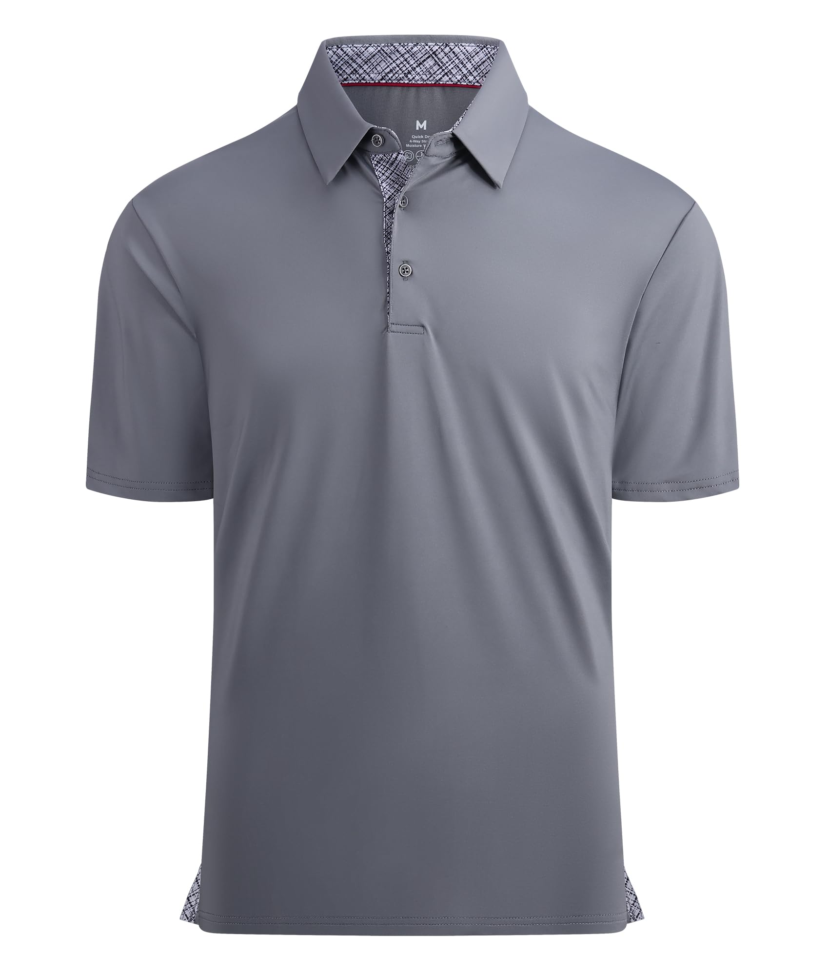 Mens Golf Shirt Quick-Dry Solid Short Sleeve Polo Shirts