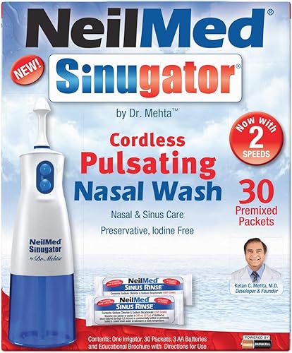 Miniatura 2 de Lavado nasal NeilMed Sinugator inalámbrico con pulsador con 30paquetes premezclados SG-ENU-INT 1 1