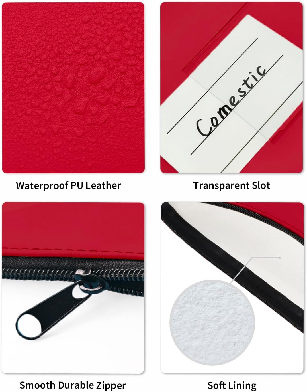 10-Pack Money Bags with Zipper, PU Leather Cash Pouches with Label, 11 x 6 Inches, Bank Deposit Bag for Coins, Bills, Checks, Invoices, Cosmetics, Tools, 10 colors