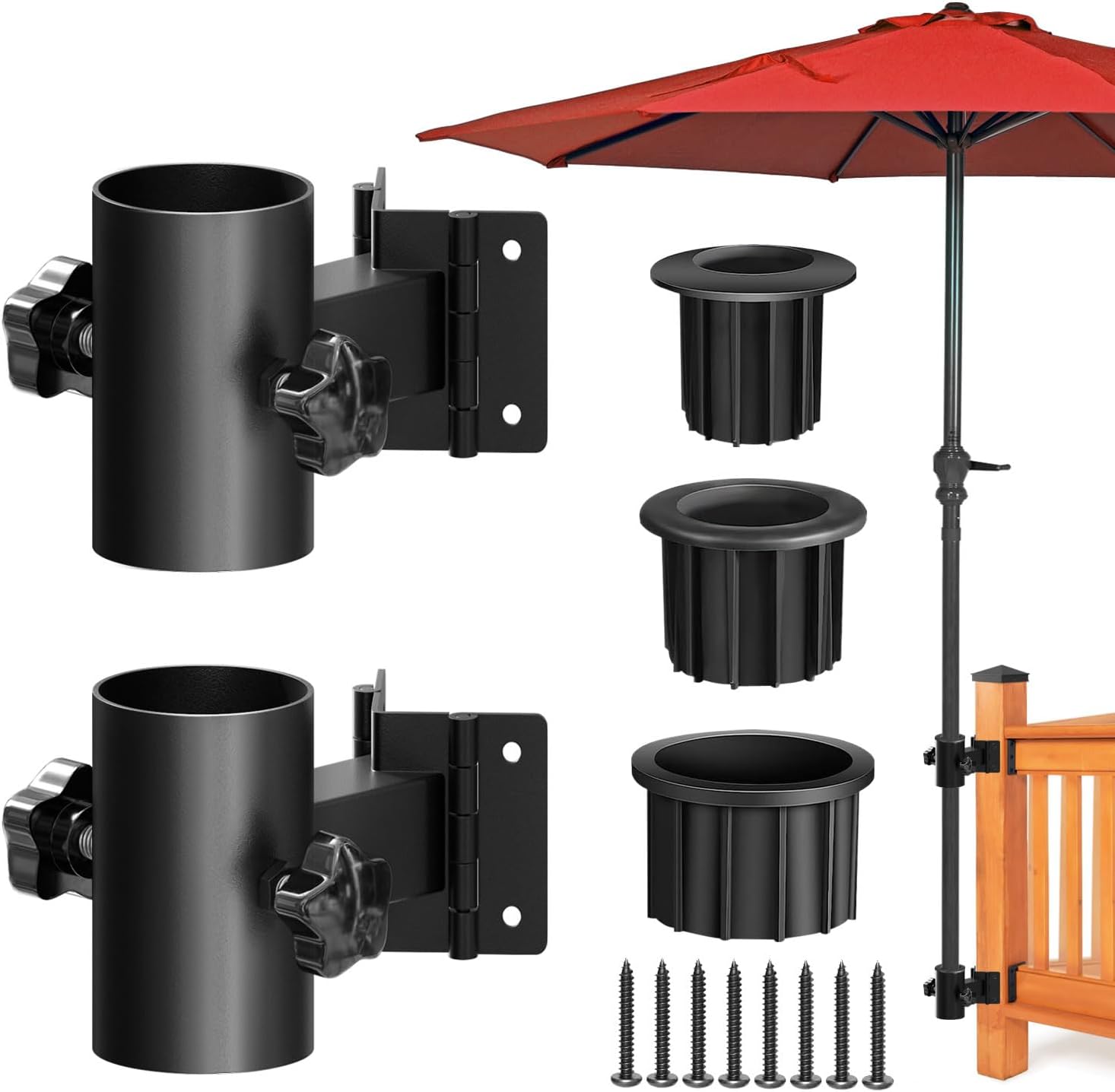 Walrkaur Patio Umbrella Holder, Stainless Steel Heavy Duty