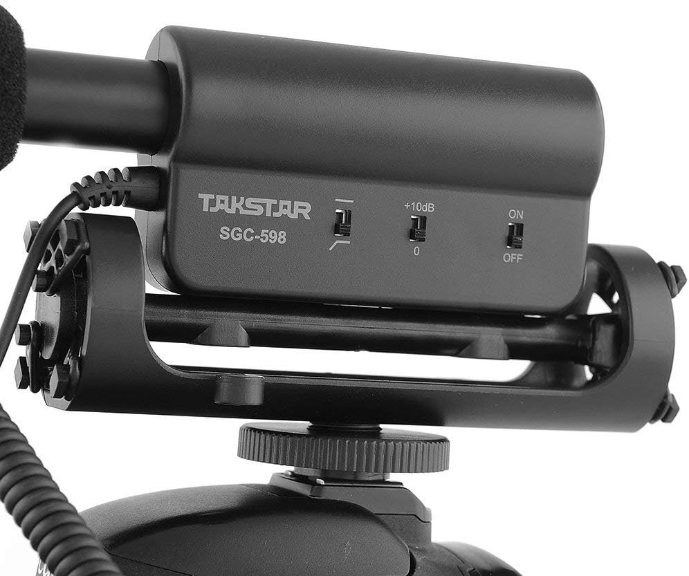 TAKSTAR SGC-598 Photography Interview Shotgun MIC Microphone for Nikon Canon DSLR Camera (Need 3.5mm Interface)Auxiliary