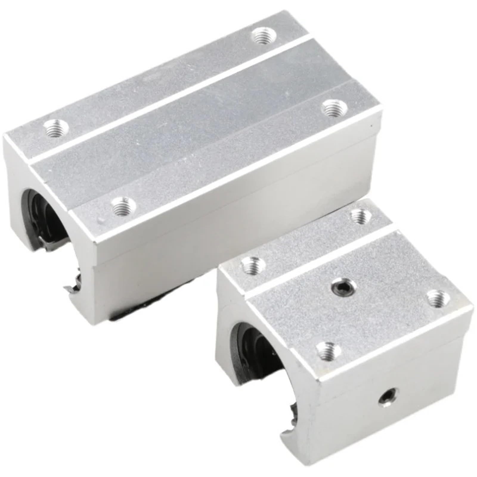 Blocco di scorrimento con cuscinetto a sfere a movimento lineare da 16 mm in alluminio SBR16UU da 4 pezzi