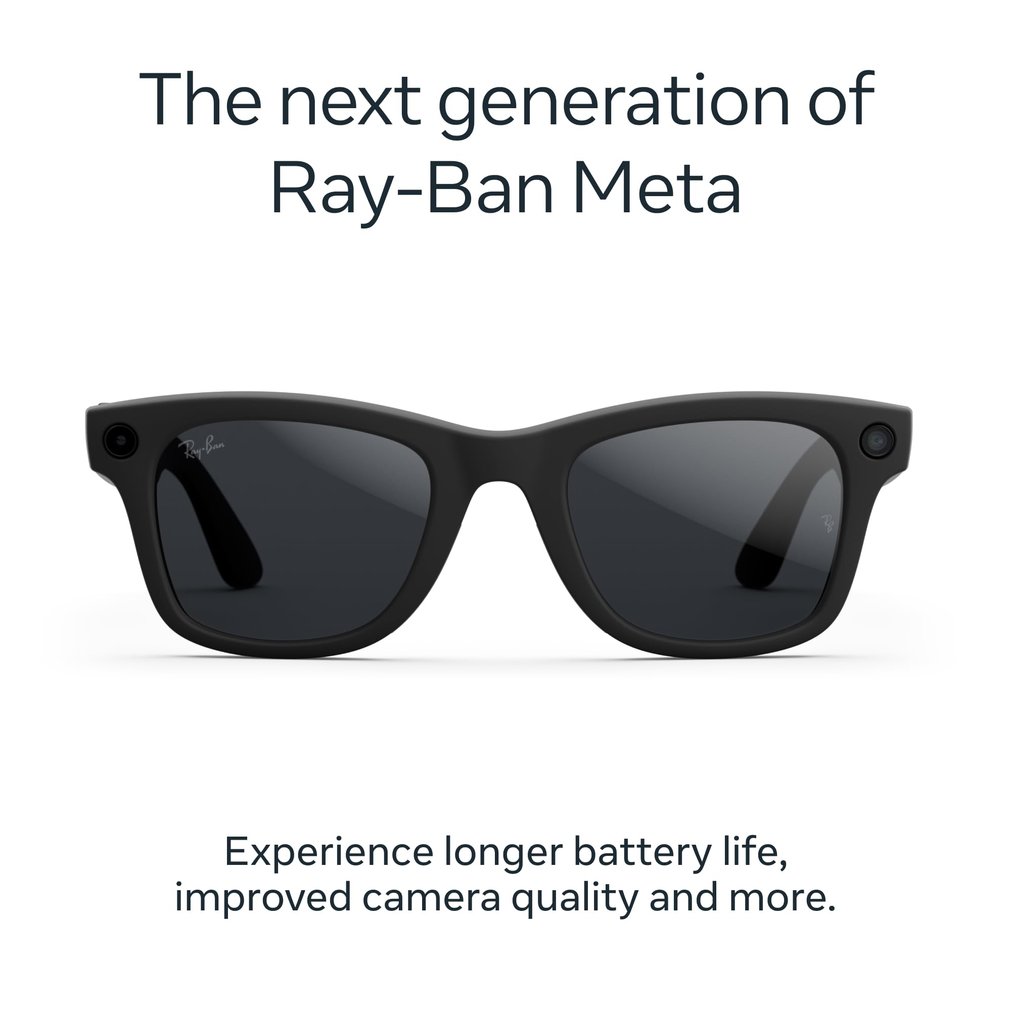 Ray-Ban | Meta Wayfarer (Gen 2) - Matte Black, Transitions® Grey lenses