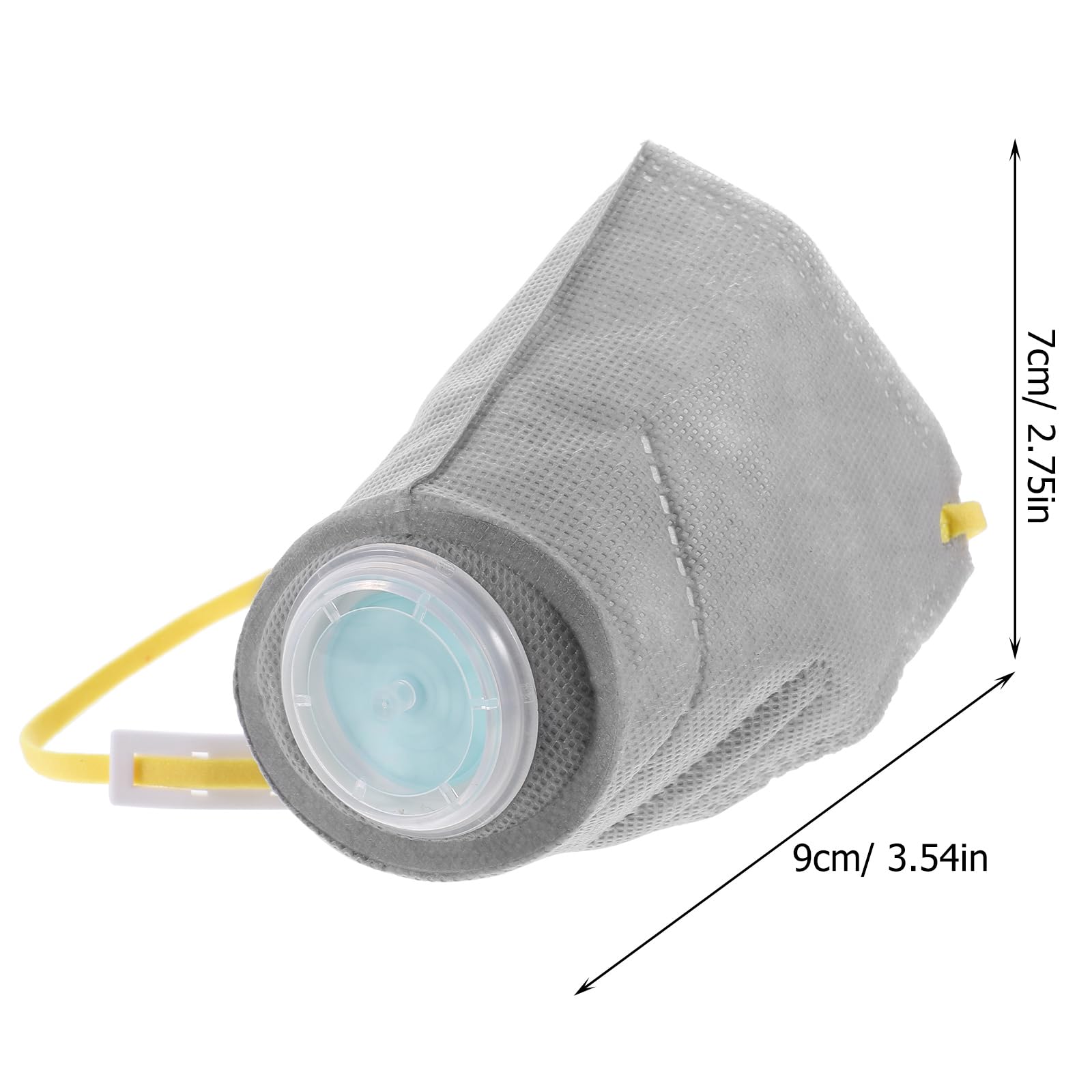 STOBOK Adjustable Gas Mask Muzzle - Reusable Puppy Mouth Protection - Breathable Filter for Air Pollutants - Small to Large Dogs (M, Dark Grey)