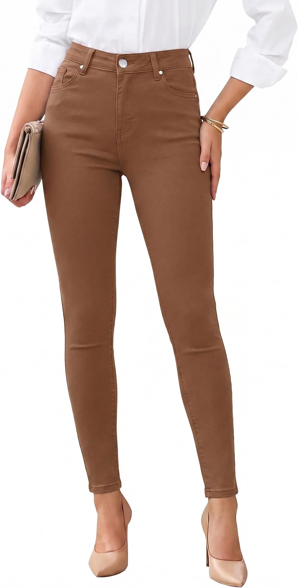 GRAPENT Skinny Jeans for Women High Waist Stretchy Classic High Rise Slimming Jeggings Denim Trousers Pants