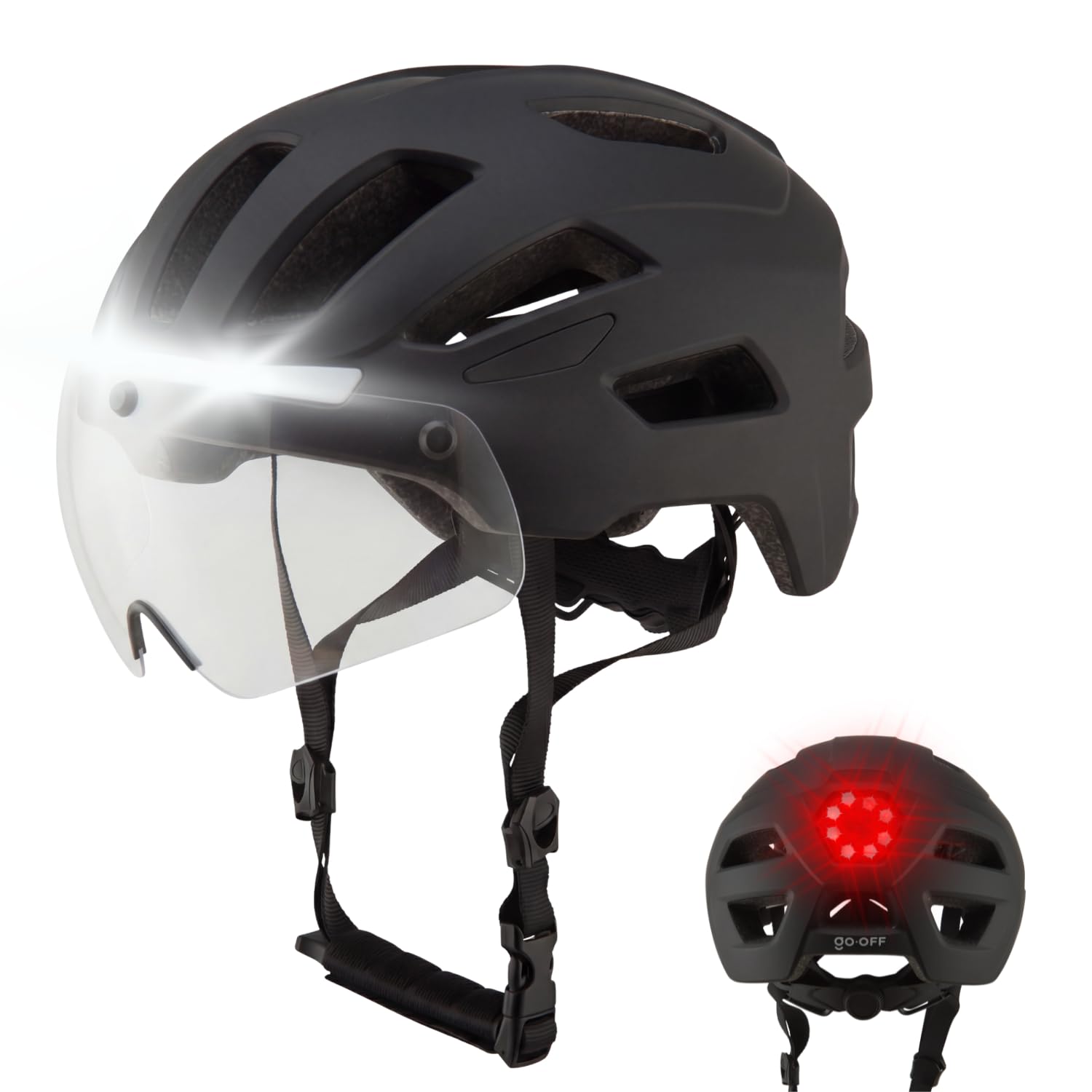 GOOFF Rider Fahrradhelm Damen Herren – E-Bike Helm für Erwachsene, Leicht Verstellbar mit Belüftung, geeignet für Rennrad, MTB und Citybike