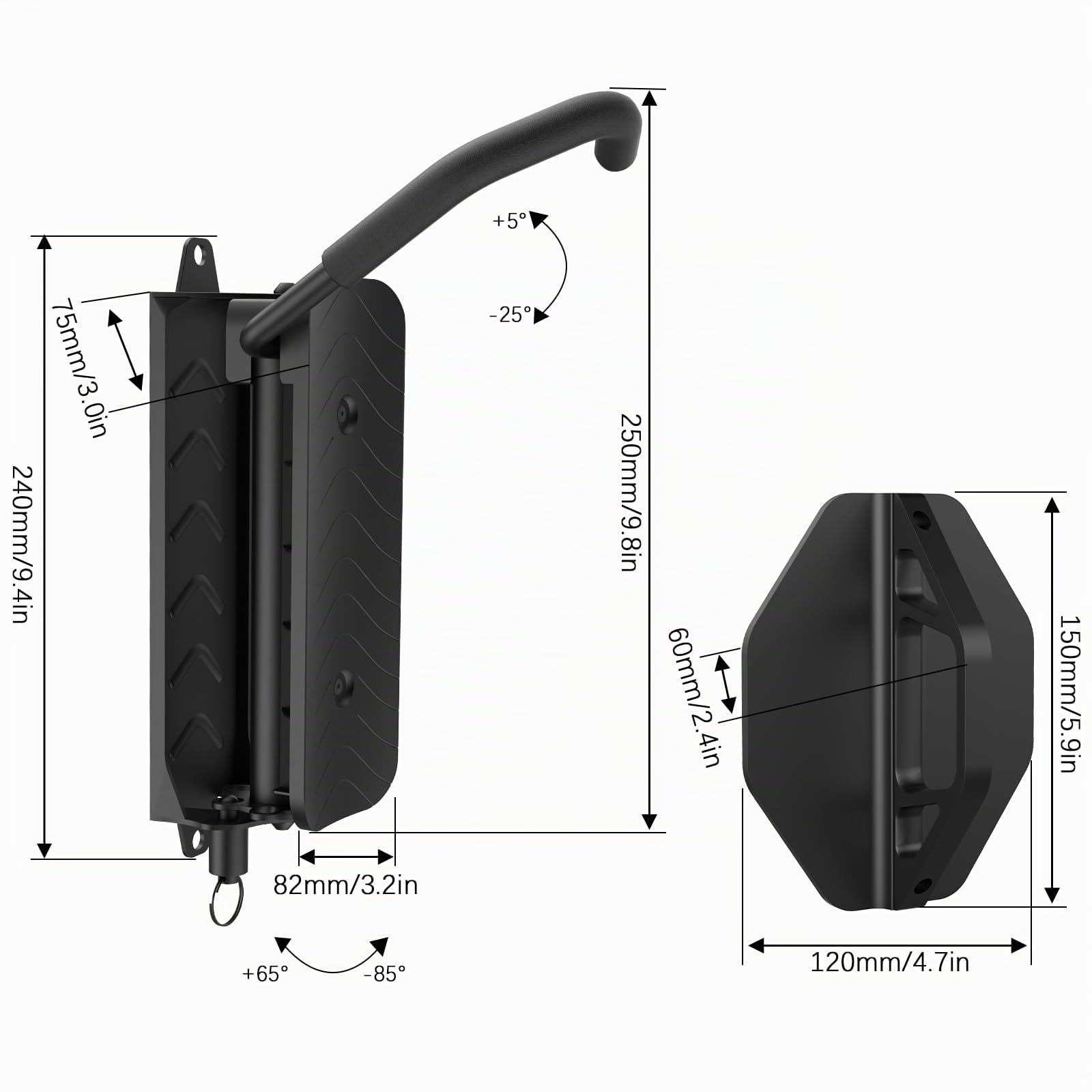 Fahrrad Wandhalterung, Fahrradträger Vertikal 32kg Tragkraft