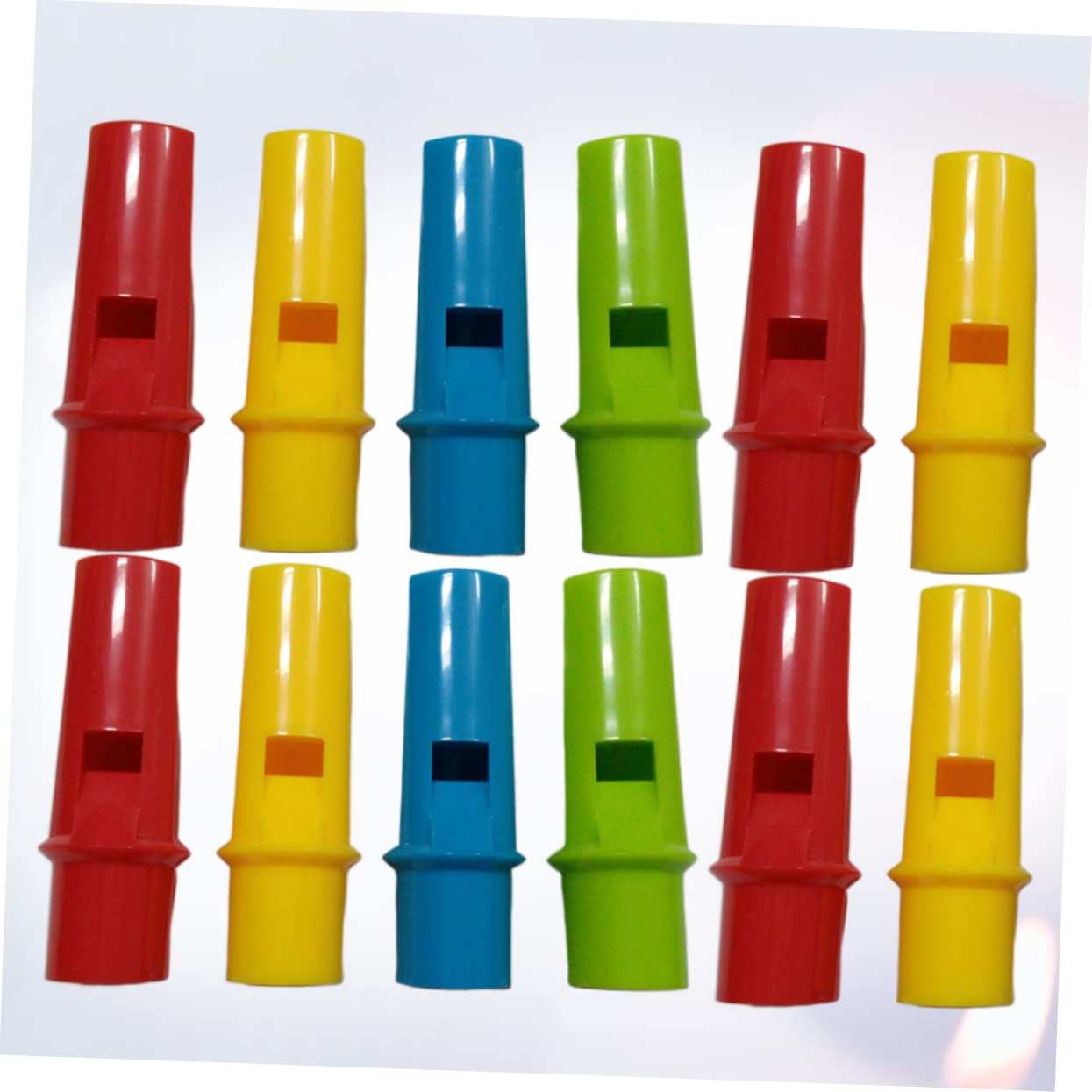 BESPORTBLE 12Pcs Cylinder Pan Flutes DIY Whistles Music Instrument for Safe Material for Birthdays Christmas and Festivals Random Color