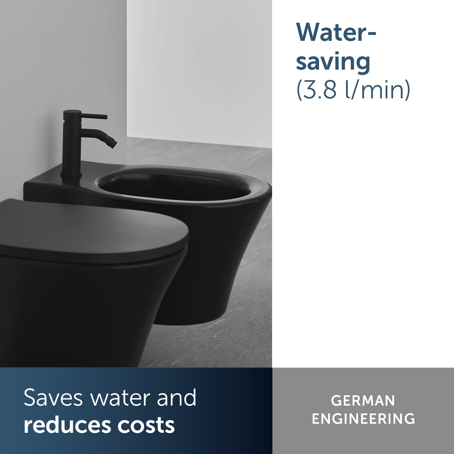 Ideal Standard - Ceraline Mikser jednouchwytowy bidet - Kolor Czarny